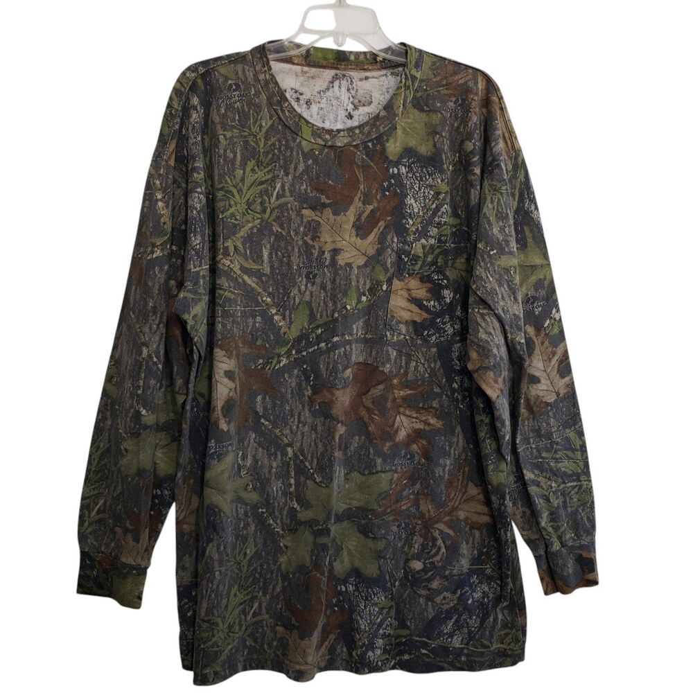 Men's Size 2X Outdoor Long Sleeve  Pullover T-Shirt
